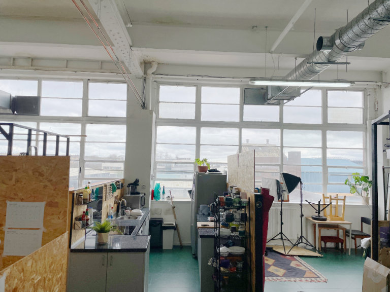 Studio spaces in shared creative studio Glasgow