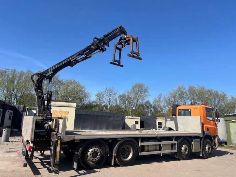 DAF TRUCKS CF 400 FAX4 8X2 BLOCK CRANE LORRY ATLAS REMOTE GRAB