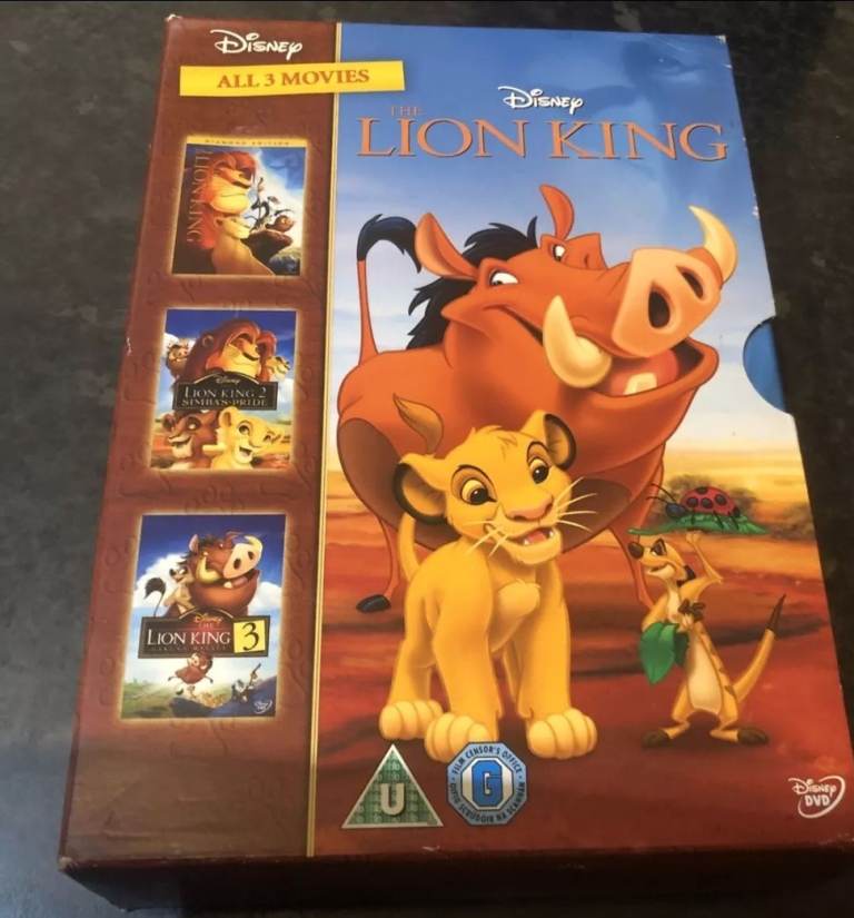 Diamond Edition Disney The Lion King All 3 Movies DVD Set