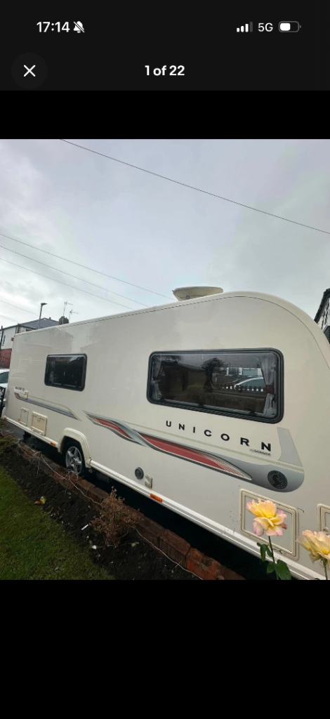 Bailey unicorn Madrid 4 berth with motor mover