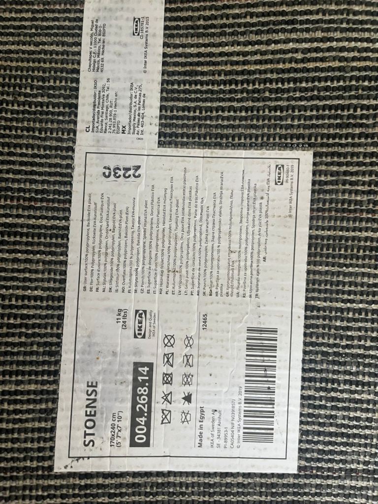 Two rugs from Ikea good condition just need a wash