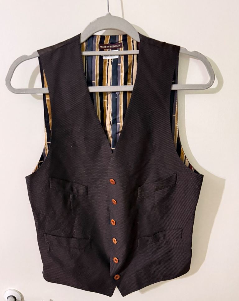 Paul Smith Silk Blend Suit Waistcoat Size 38S