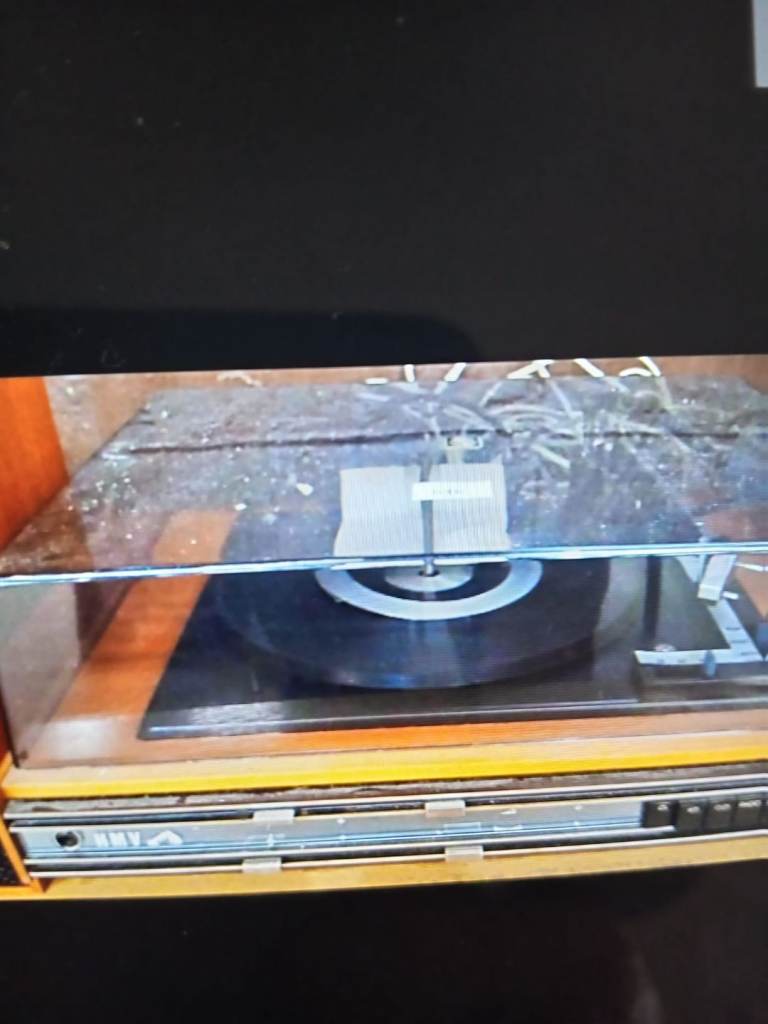 Old HMV record player