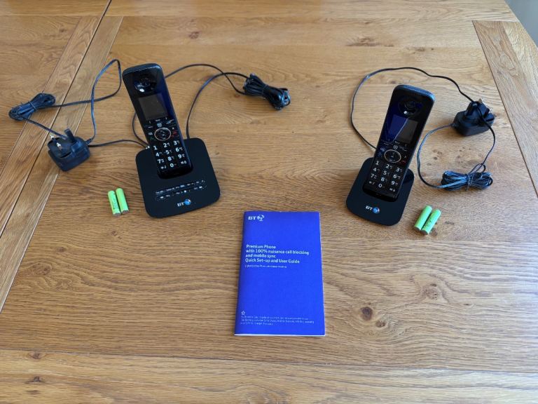 BT Premium Cordless Phone Twin Handset with Answer Phone and 100% Call Blocking