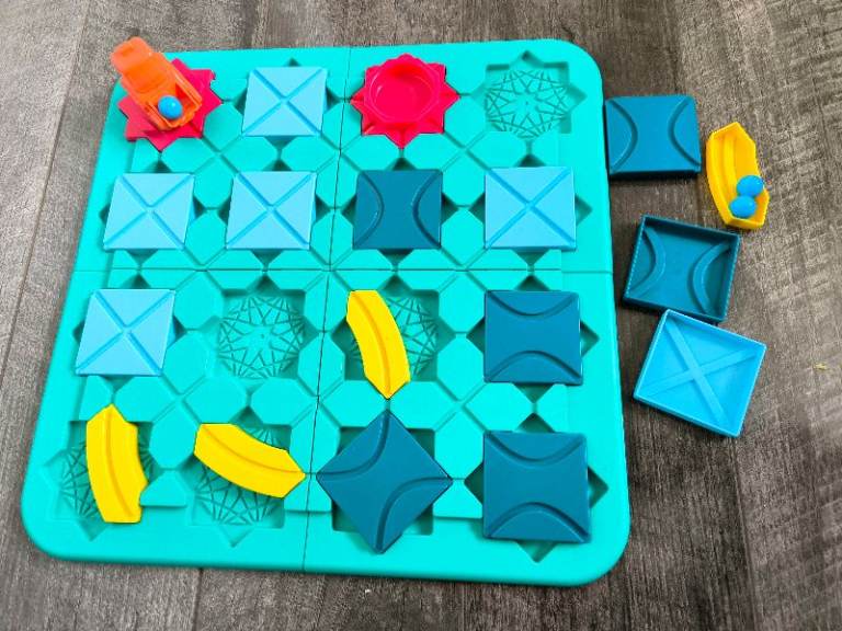 Logical Road Builder Game Puzzle Track Building Car Maze Board Games with Truck STEM Toys