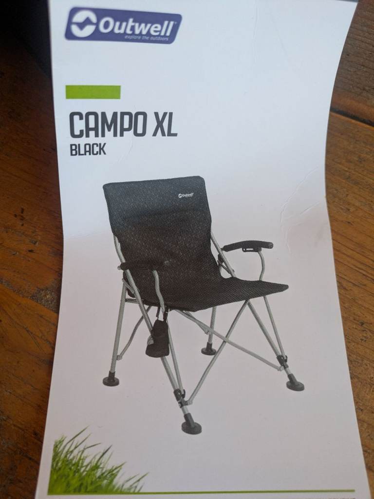 Outwell Campo XL full height large folding chair 