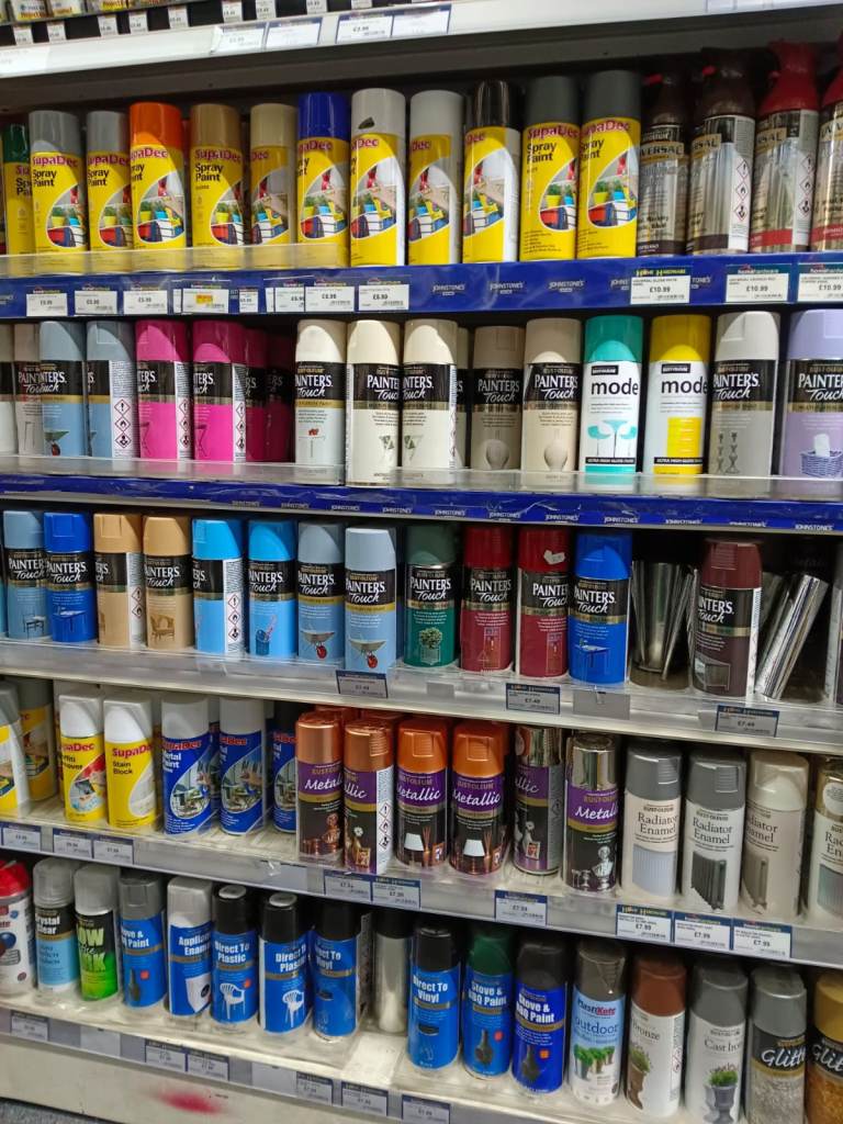 Brand New Rust-Oleum Spray Paints in stock (Special offer for Painter's touch) 3 for £15