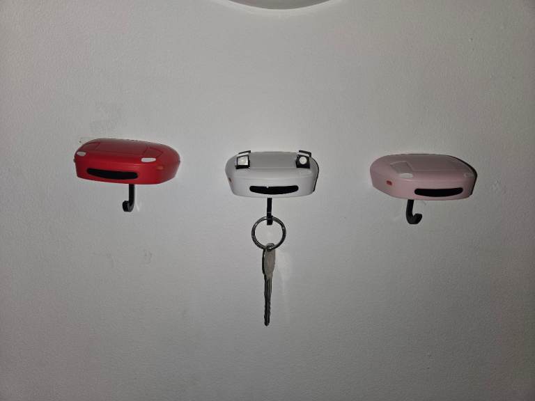 Mazda Mx5 Miata Car Key Holder With Popup Headlights - Pink White Red - JDM XMAS Decor Figurine