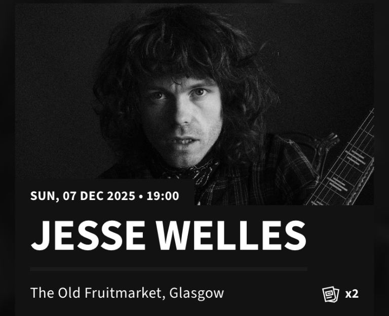 image for Jesse Welles 7.12.25. Glasgow.  2 tickets