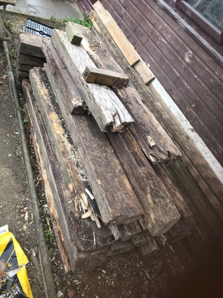 Free wood for wood-burning stove or garden project. 
