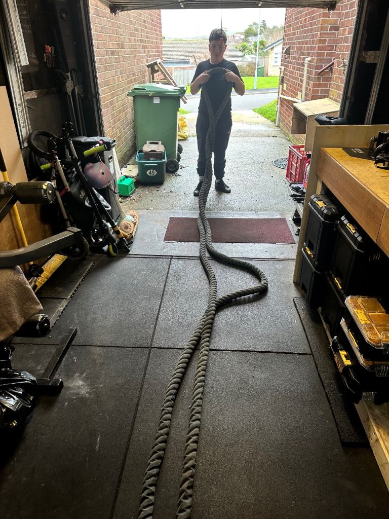 Heavy Duty 12m x 50mm Battle Rope – Gym Quality