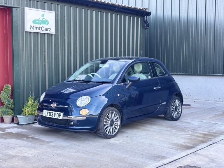 FIAT, 500, lOUNGE, 1.2, 2015, MANUAL, HATCHBACK, BLUE PETROL.
