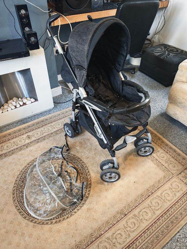 MAMAS & PAPAS PRAMETTE P3 PUSHCHAIR AND RAINCOVER 