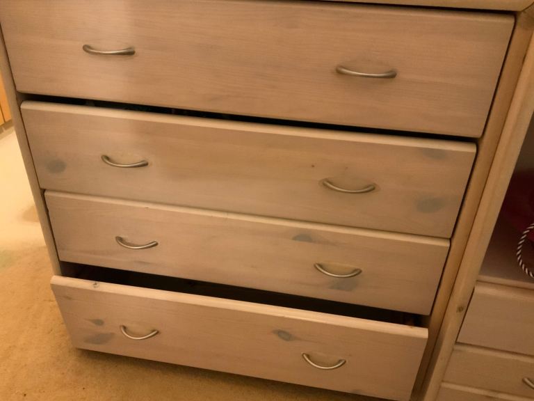 Flexa mid sleeper bed desk wardrobe drawer set bookshelf storage case dressing table shelves cubes