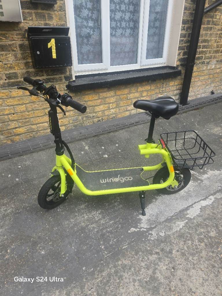 Yellow Wingoo Electric Scooter - Great Condition