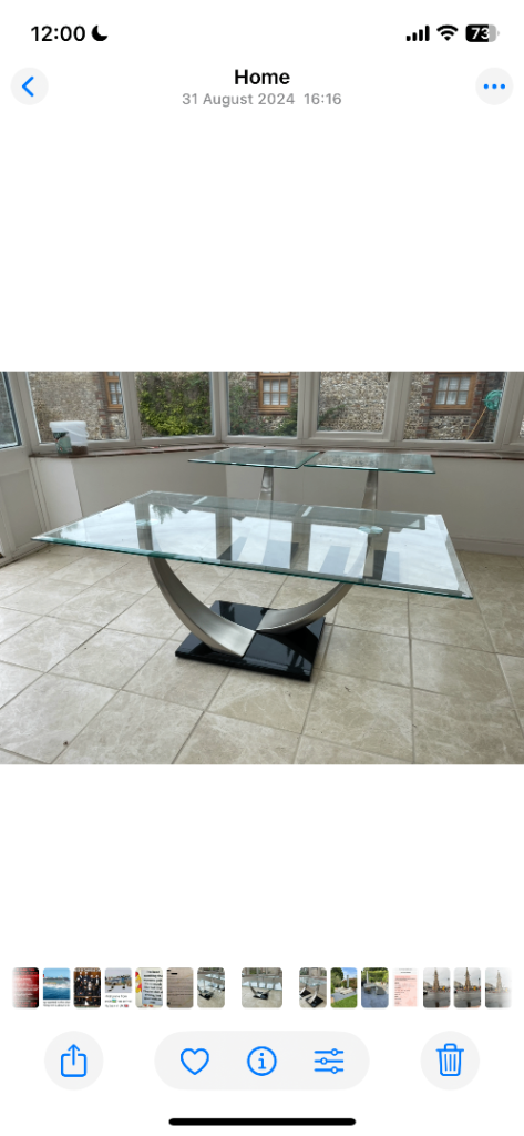 Glass topped coffee table & 2 side tabled