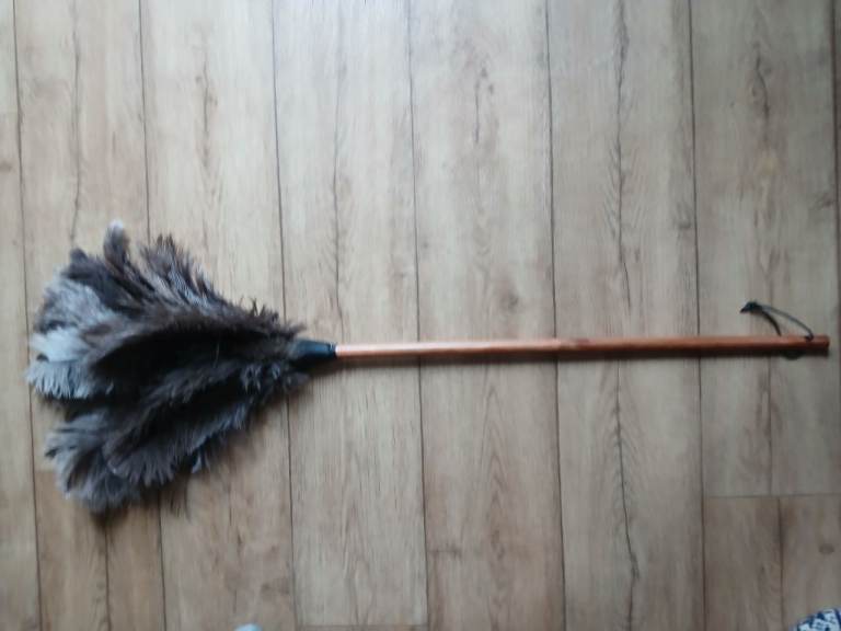 Beautiful ostrich feather duster NEW