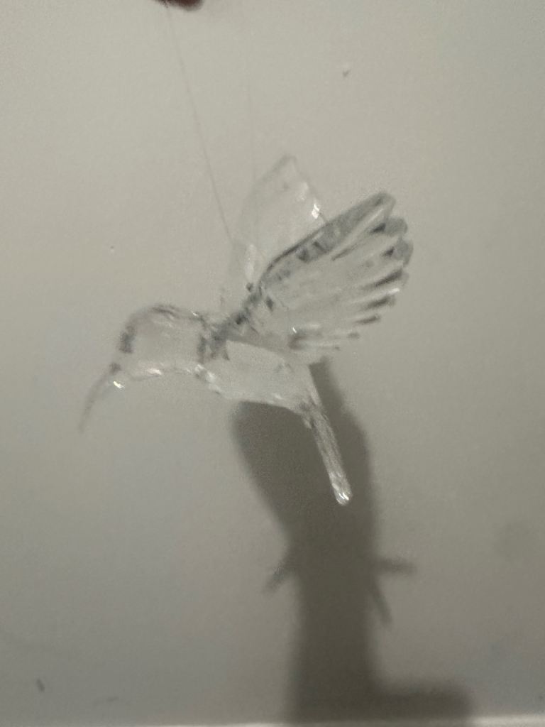 Hummingbird hanging ornament