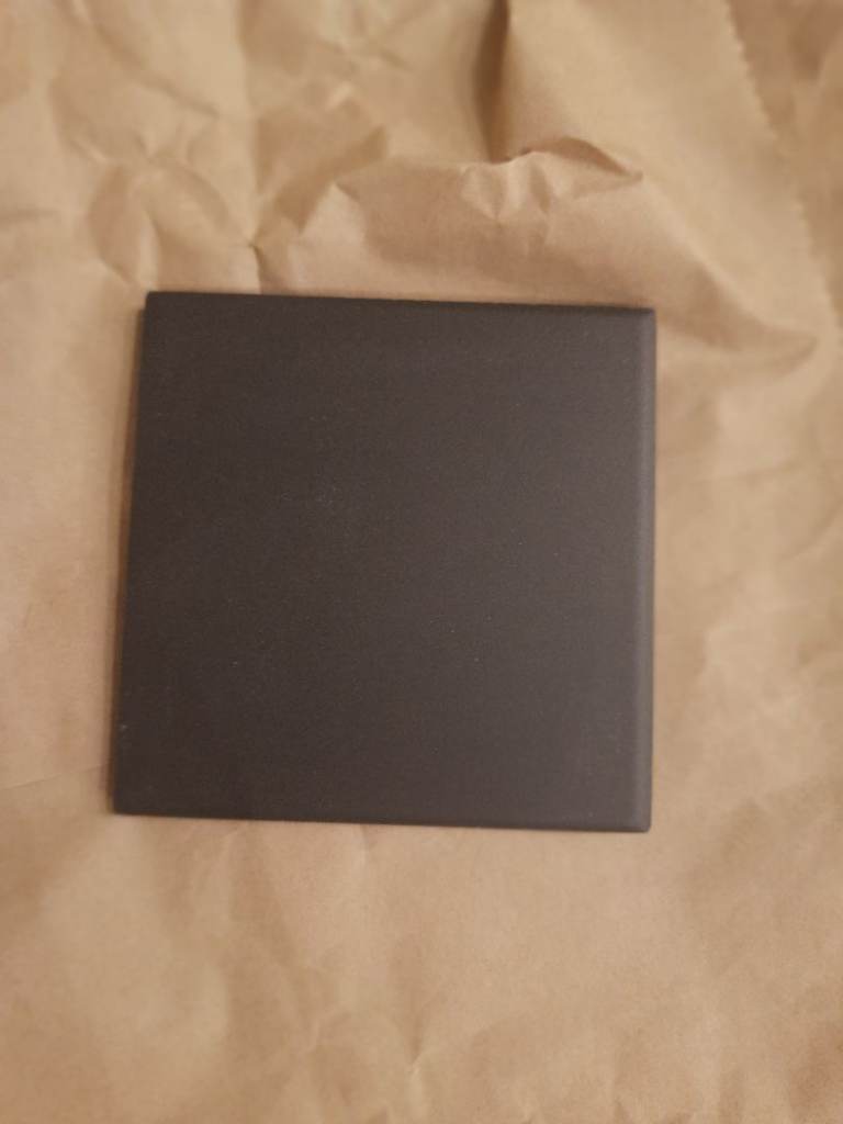 Over 200 Unglazed Black Quarry 9.6cm x 9.6cm Floor Tiles