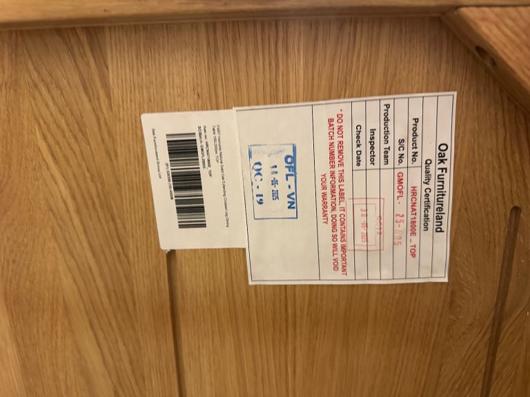 Oak Furnitureland - Hercules Solid Natural Oak Extending 10 or 12 Seator Dinning Table