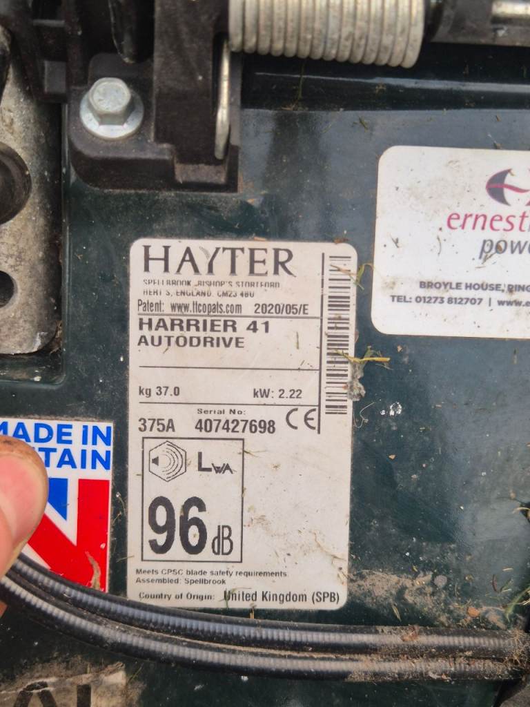 2020 hayter harrier 41 self drive variable speed roller mower 