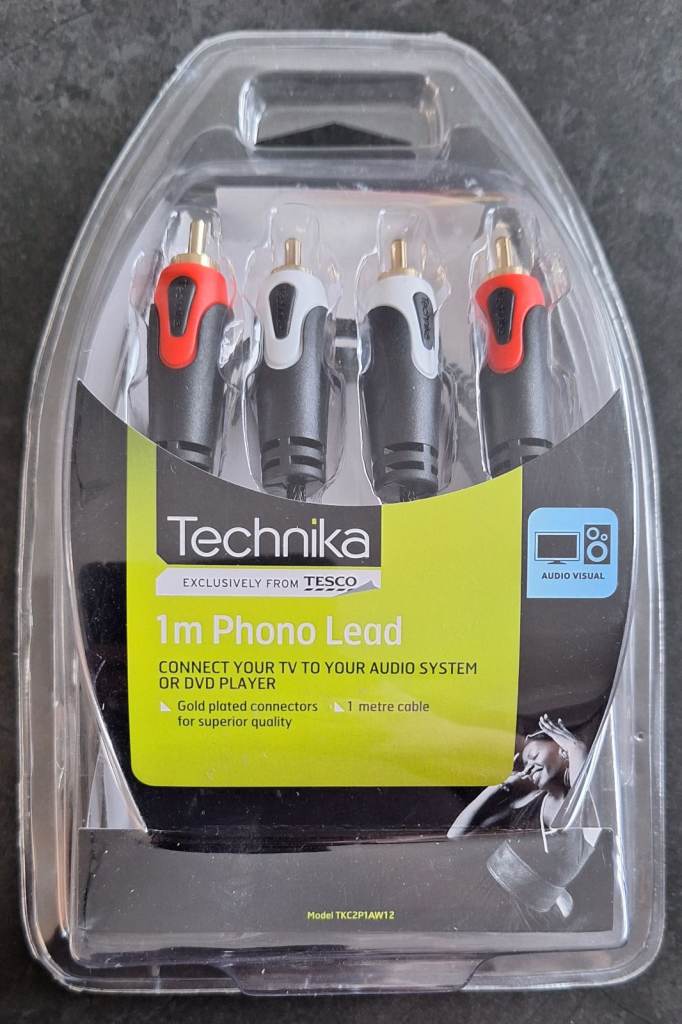 1 m phono lead