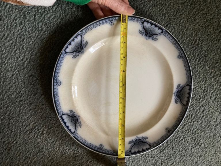 3 Burleigh semi porcelain vintage plates