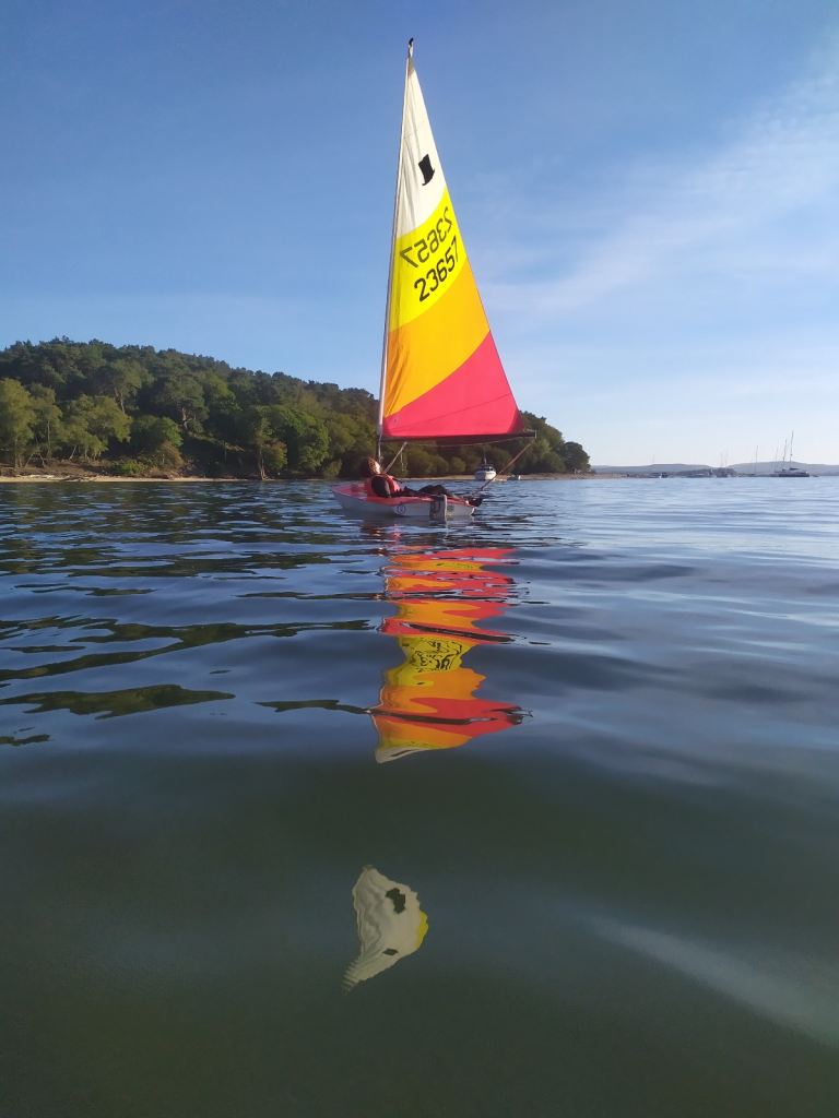 Topper sailing dingy.