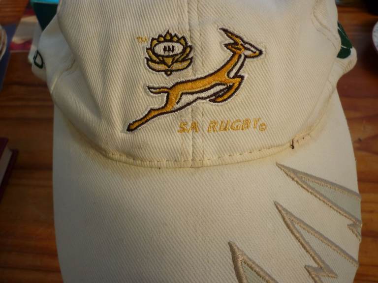 RARE ITEM !!       South African  SPRINGBOK Rugby vintage cap