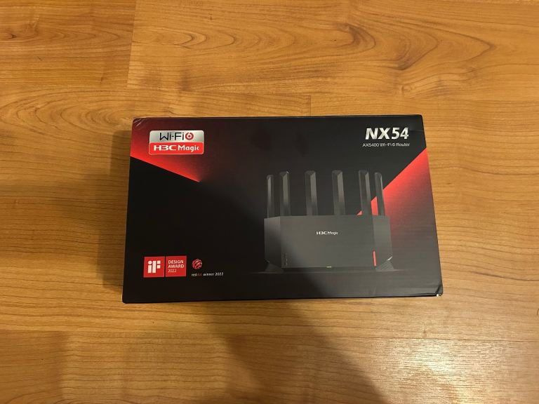 H3C AX5400 Dual Band WiFi 6 Router(NX54), 5400Mbps High-Speed Wireless Gaming Router