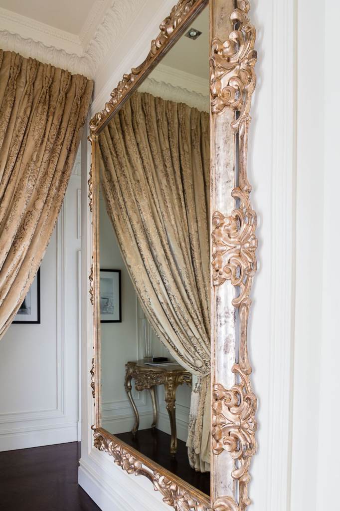 Extra Large Gold Framed Mirror – Intricate Gold Leaf Wooden Frame