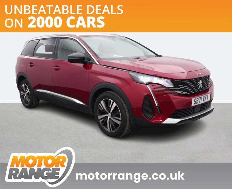 2022 Peugeot 5008 1.2 PureTech Allure 5dr EAT8 HATCHBACK PETROL Automatic
