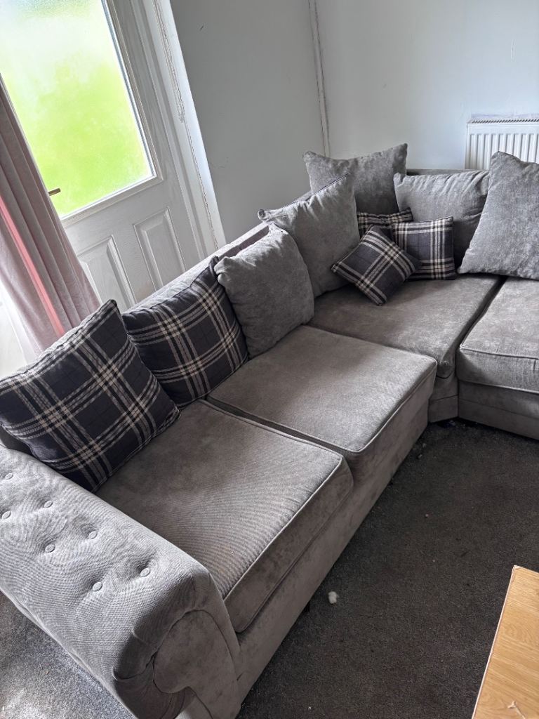 Grey corner sofa 