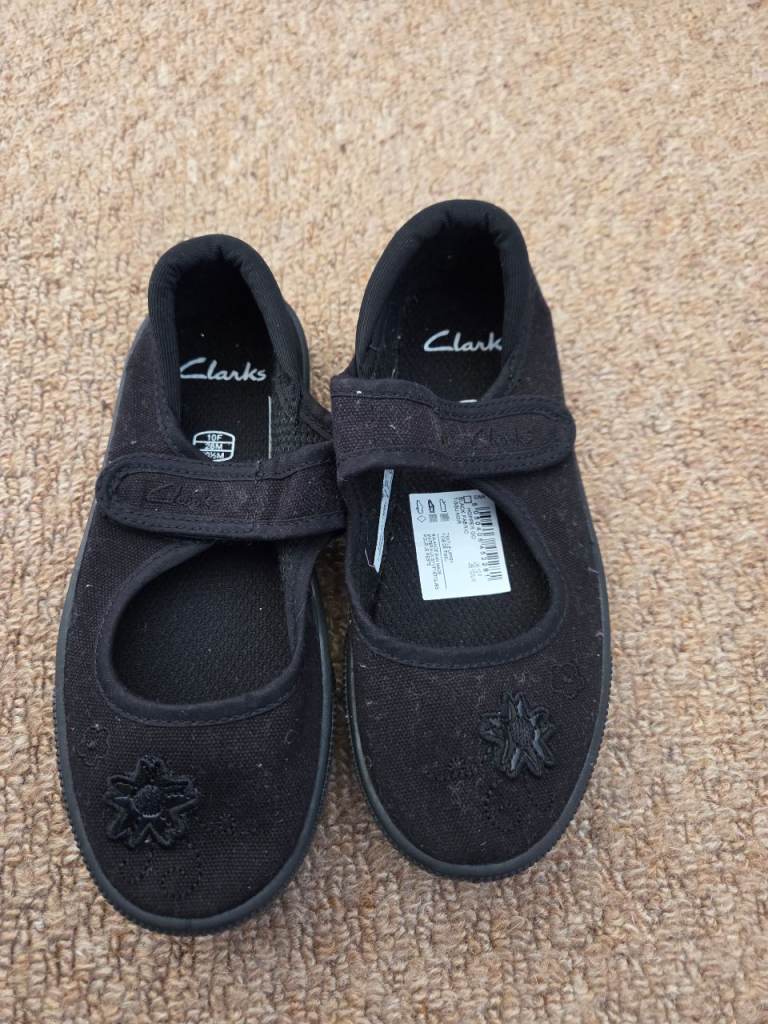 Black Clarks shoes - never worn