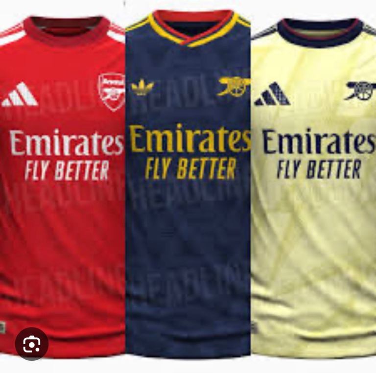 Arsenal Football Shirts – Home, Away & Third Kits