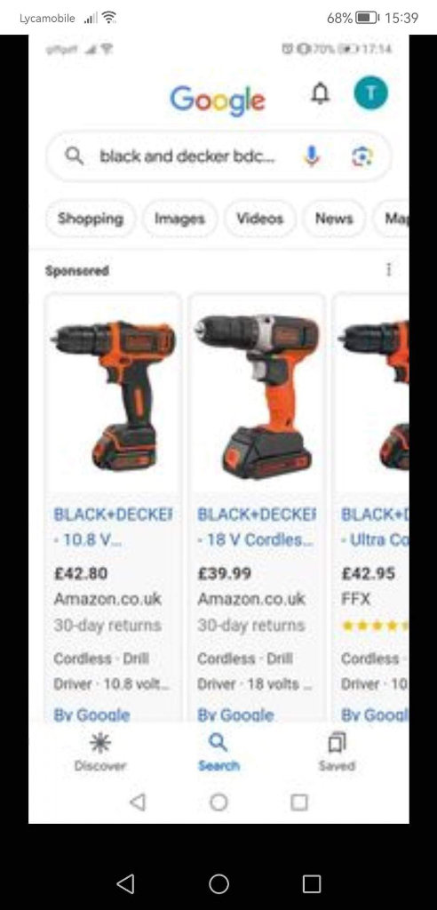Black and decker bdcdd12