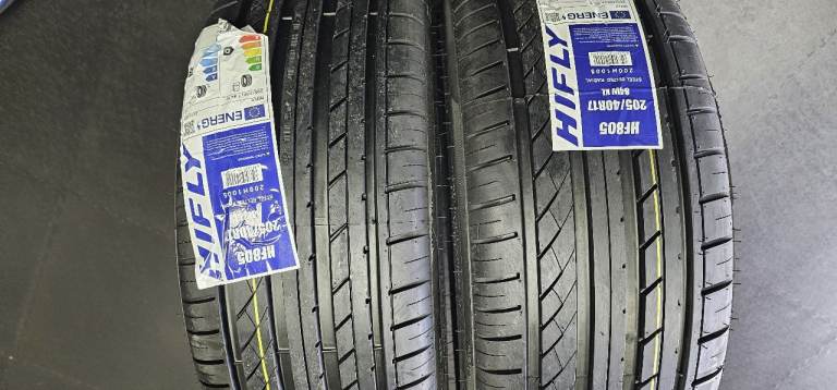 205 40 17    2 x NEW!! tyres Hifly HF805