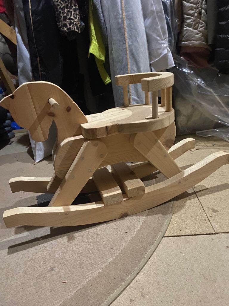 Kids wooden horse