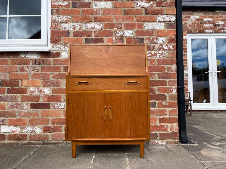 Mid Century Jentique Teak Bureau - Good Condition 