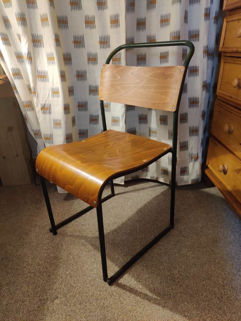Beautiful Vintage Stacking School Chair