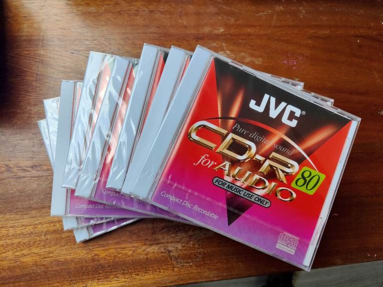 JVC CD-R for Audio 80 Minute Discs – New, Sealed Pack
