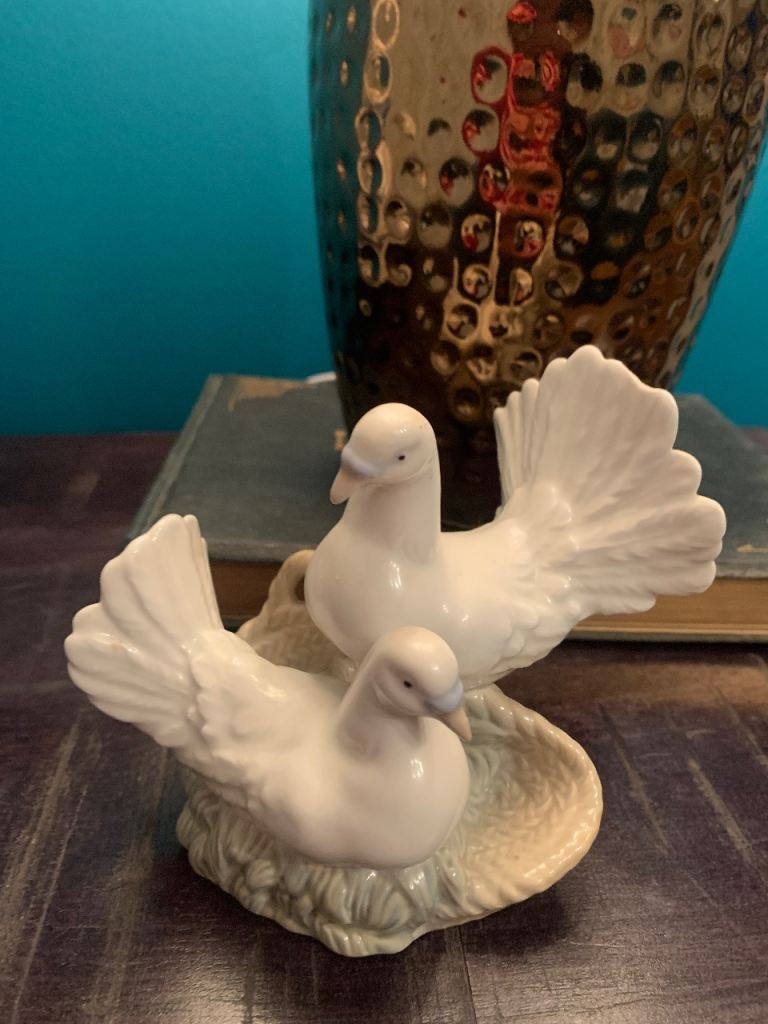 Beautiful Porcelain Dove Figurine – Porcelanas Miguel requena valrncis 