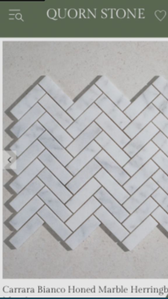 New Marble Herringbone Mosaic Stone Tiles