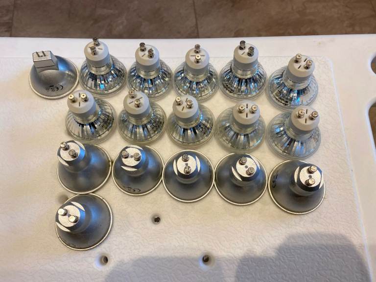 17x LED Light Bulbs GU10 MR16 Downlights Mixed 3000K Warm White