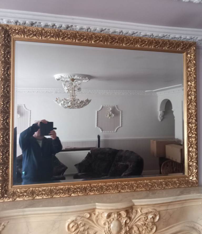 Large as new overmantle mirror