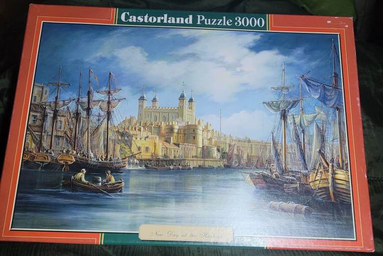 Castorland Jigsaw Puzzle 3000 Pieces New Day at The Harbour  Excellent Condition Complete 