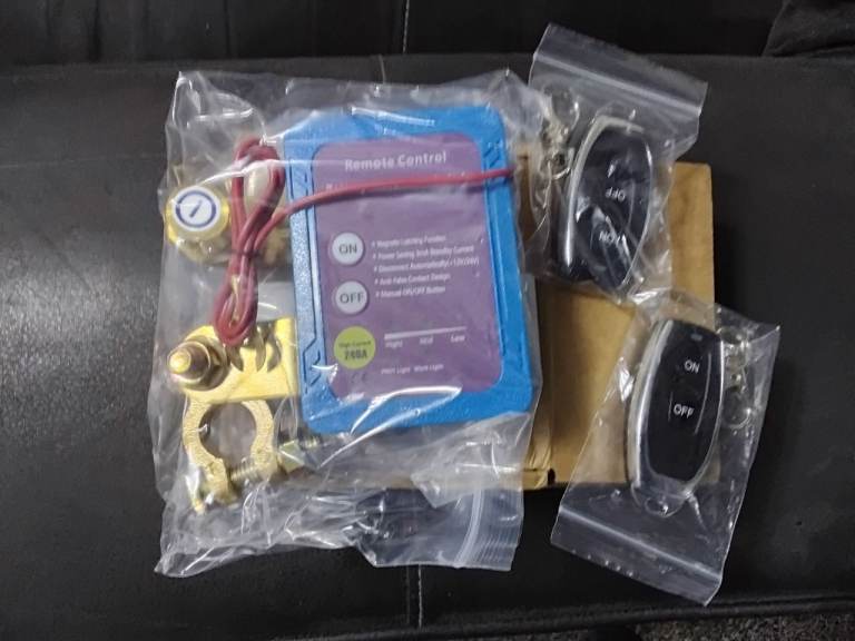 Vehicle anti theft device battery isolater x2 remote controls new bargain 