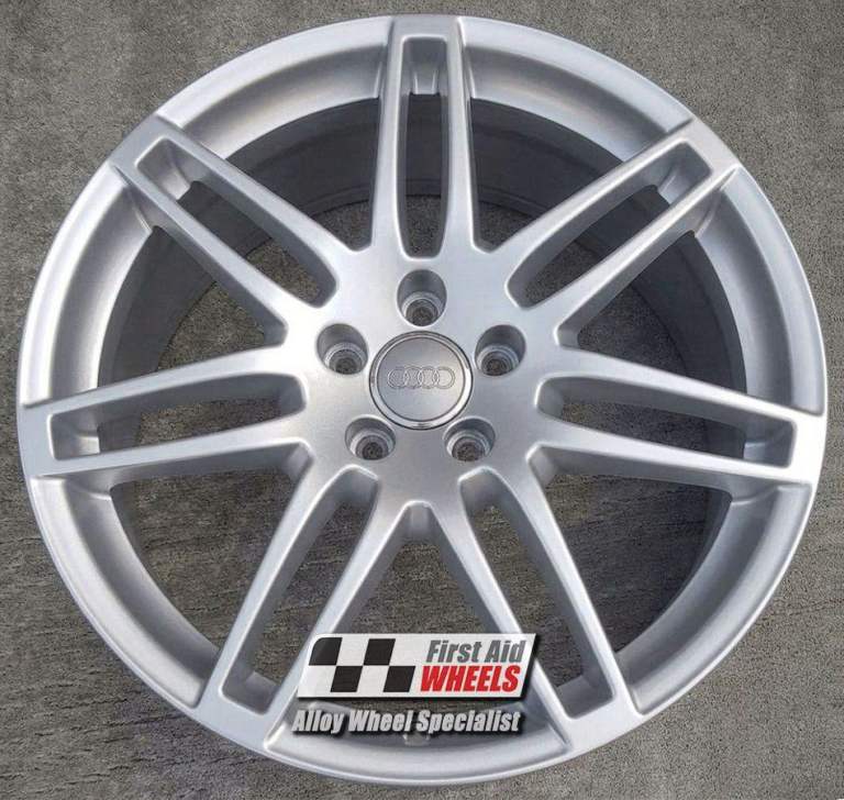 R328S Swap AUDI A6 C6 4F 4X 19'' GENUINE LE MANS SILVER REFURBISHED ALLOY WHEELS