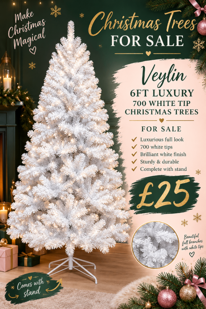 7ft  700 white tip luxury Christmas Tree