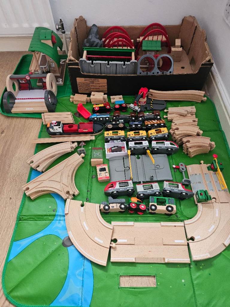 Brio train set with lots of add ons